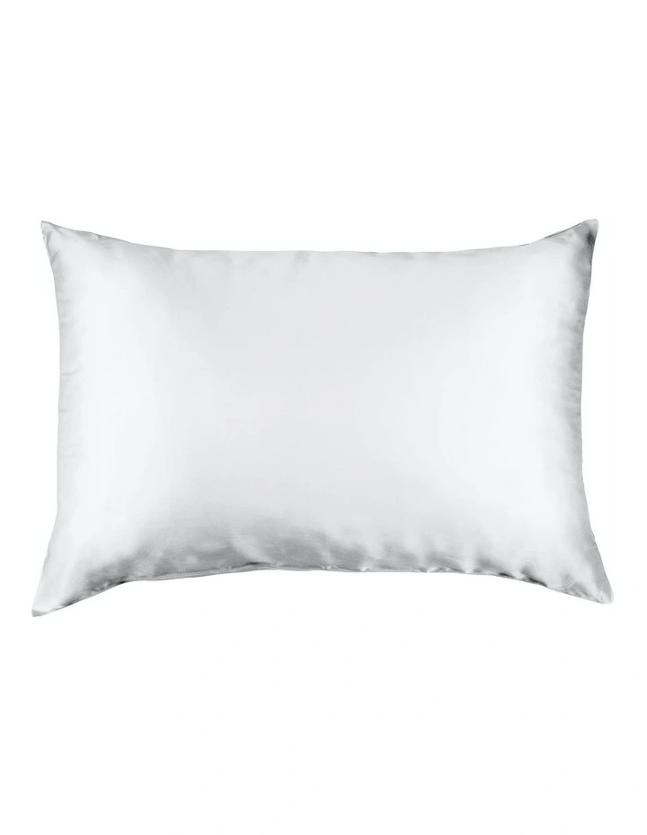 Pure Silk Pillowcase 100% Mulberry Silk Hypoallergenic in Silver