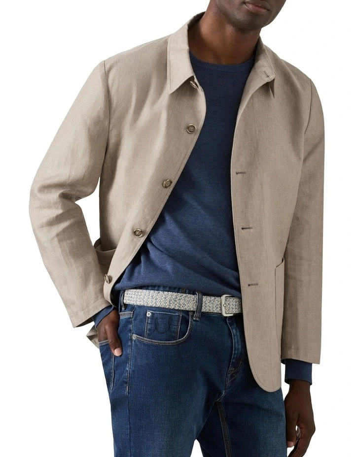 Alcantara Chore Jacket in Sand