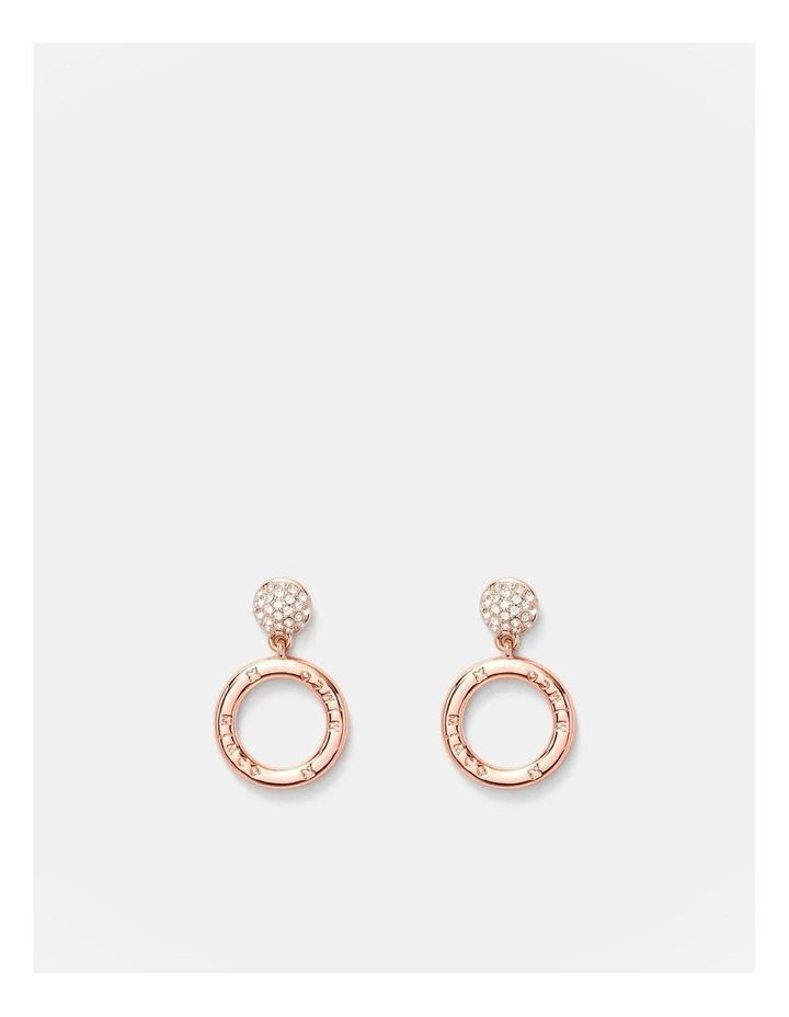 Circulate Drop Earrings in Rose Gold