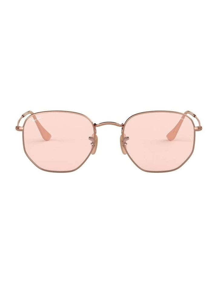 Hexagonal Washed Evolve Copper RB3548N Sunglasses
