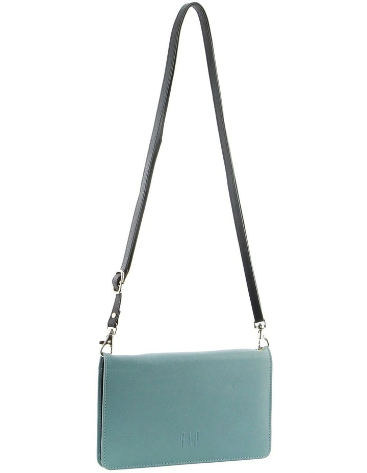 Leather Wallet/Organiser Bag in Light Blue