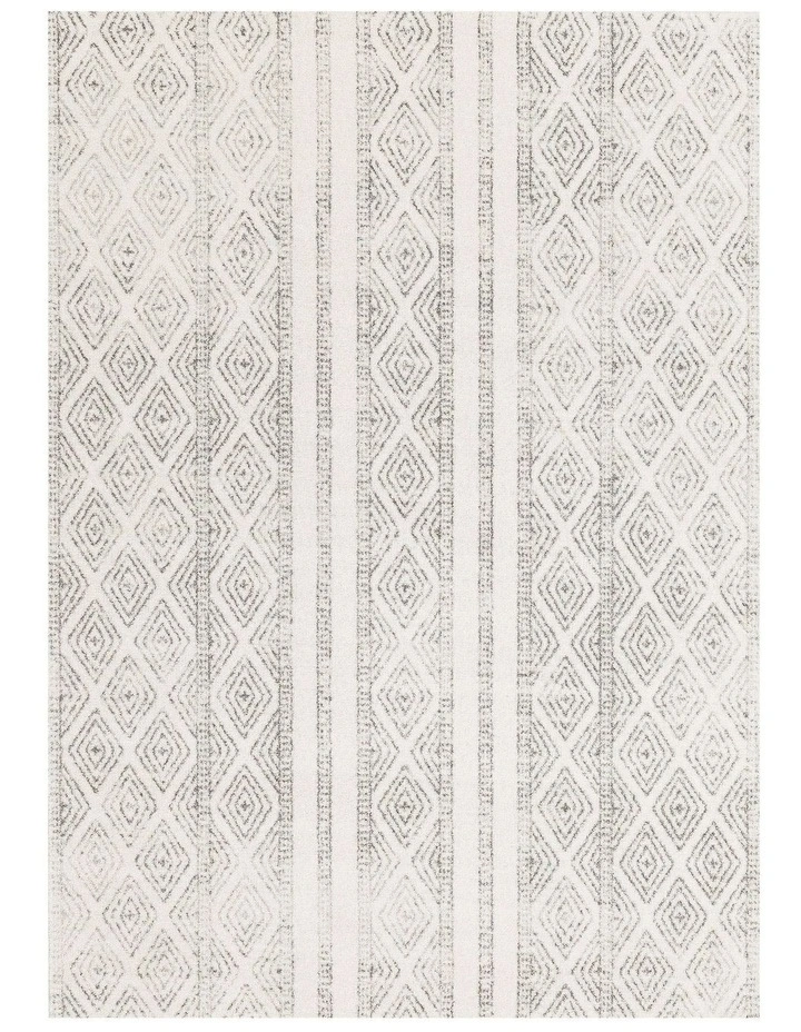 Oasis Salma Tribal Rug in White/Grey