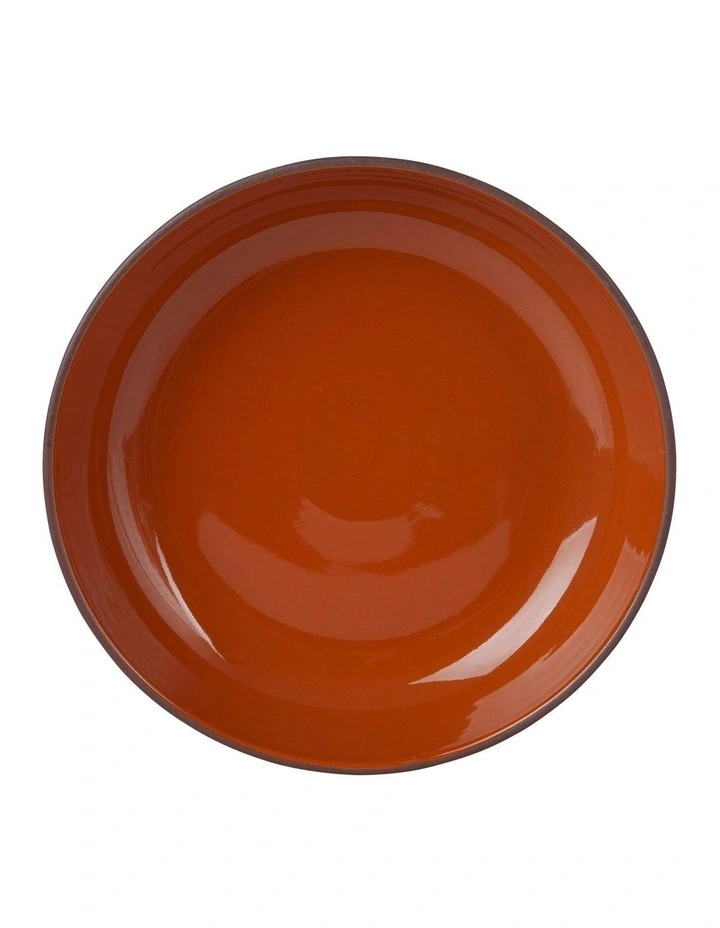 Sienna Shallow Bowl 22x4.5cm Terracotta