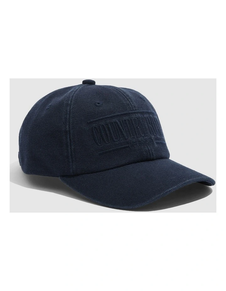 Australian Cotton Heritage Logo Cap in Navy