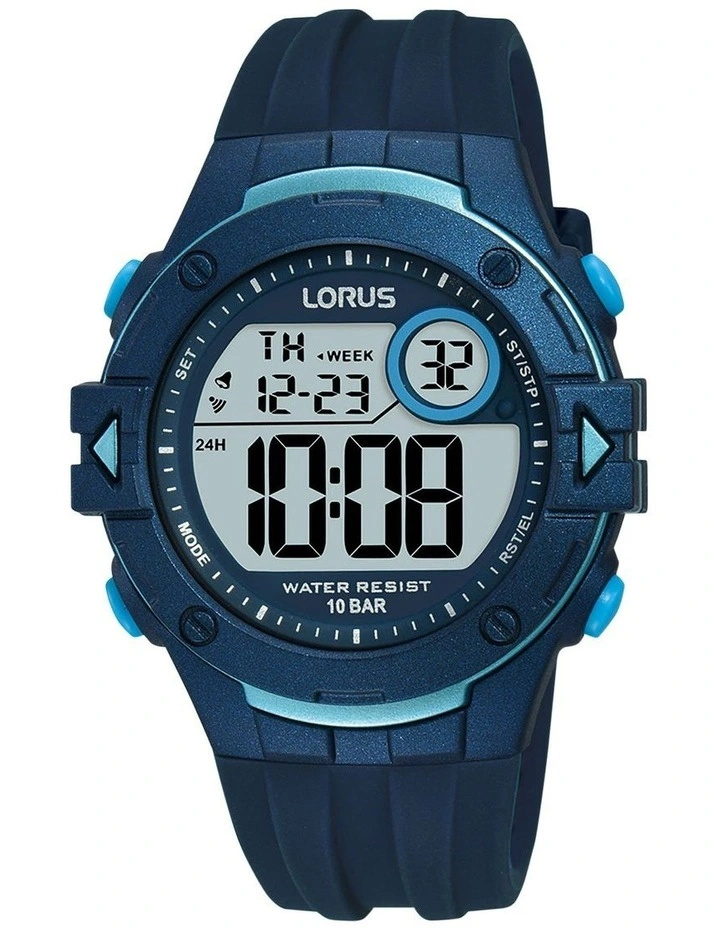 Silicon Digital Sports Watch in Blue