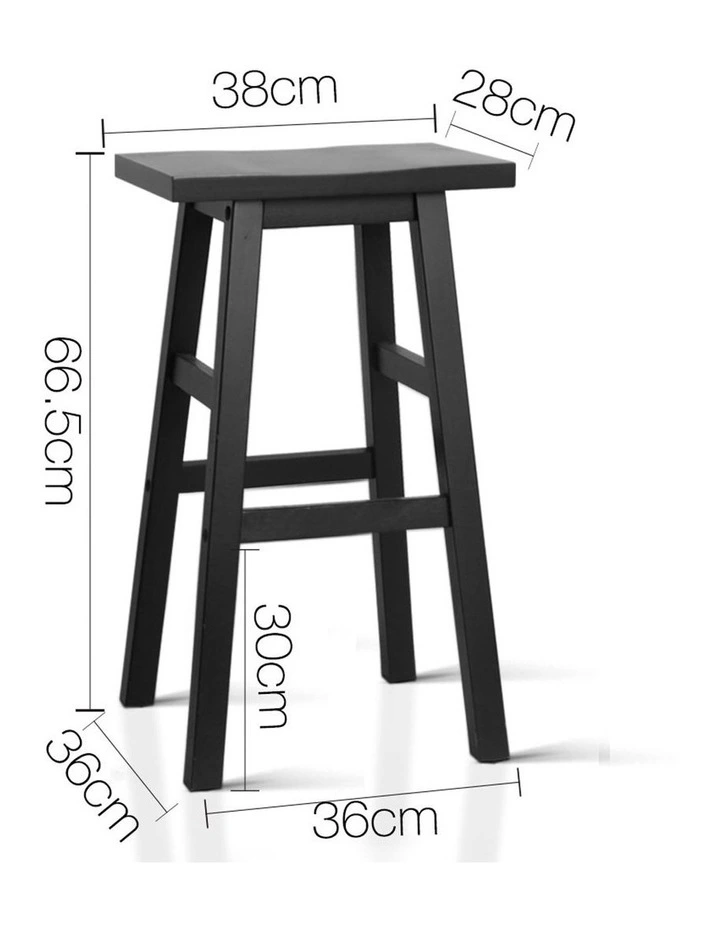 Wooden Backless Bar Stools
