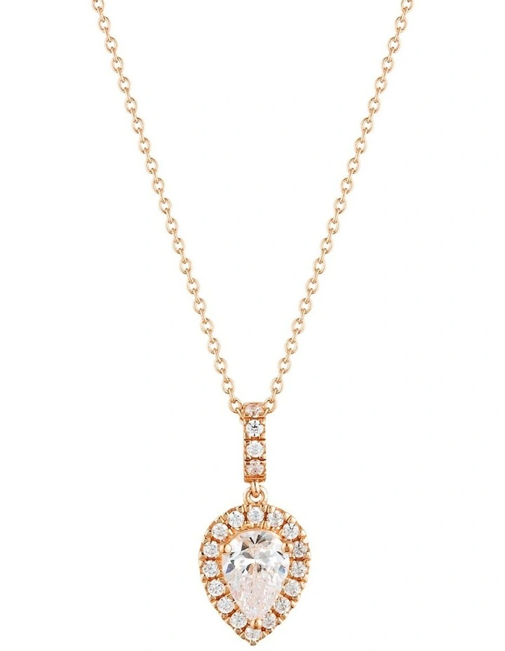 Luxe Splendore Pendant Necklace in Rose Gold