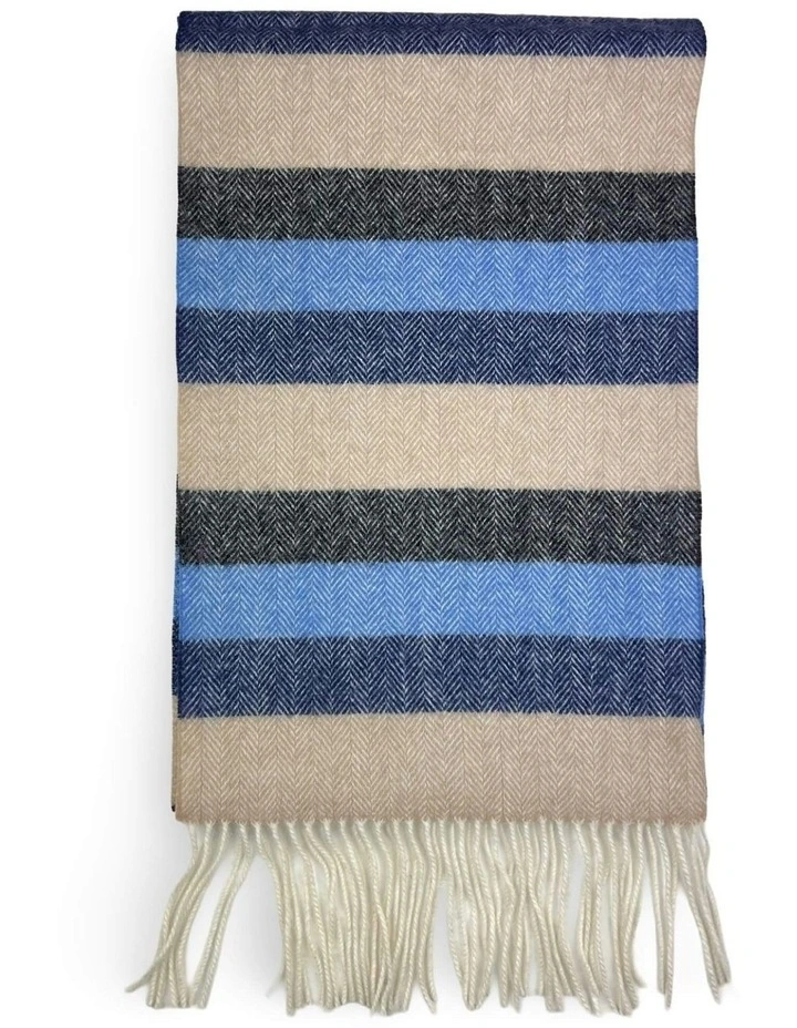 Einar Stripe Scarf in Sand
