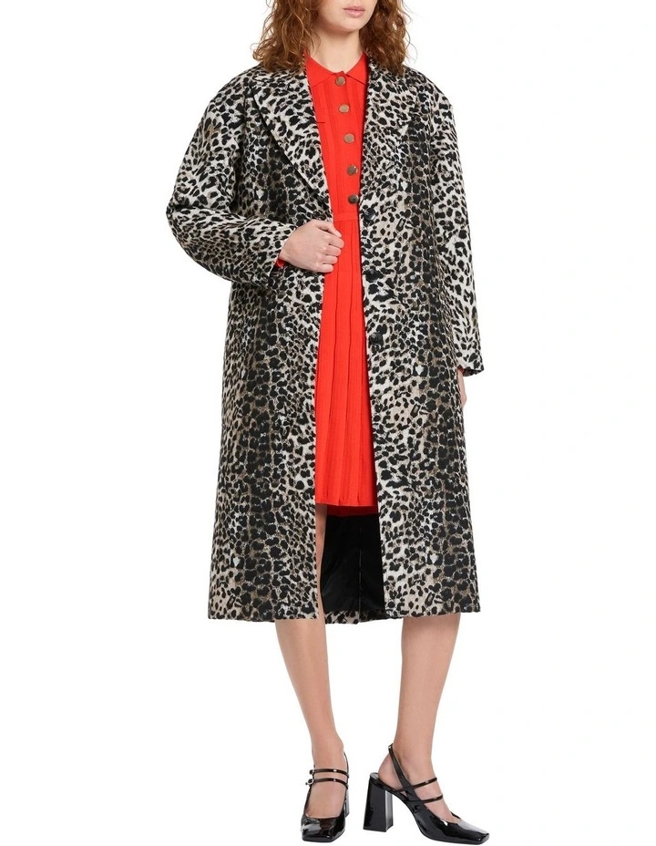 Feeling Fierce Coat in Animal Multi