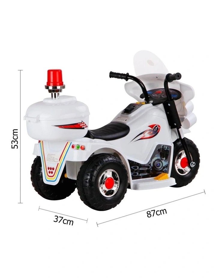 Kids Ride On Motorbike White