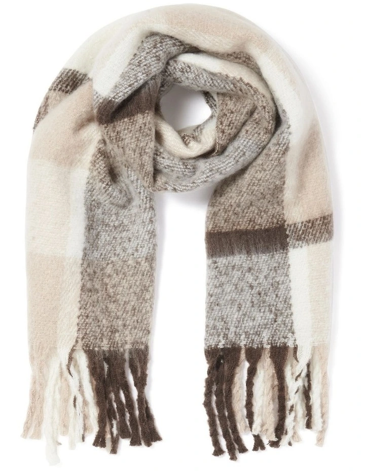 Lizzie Check Scarf in Multi