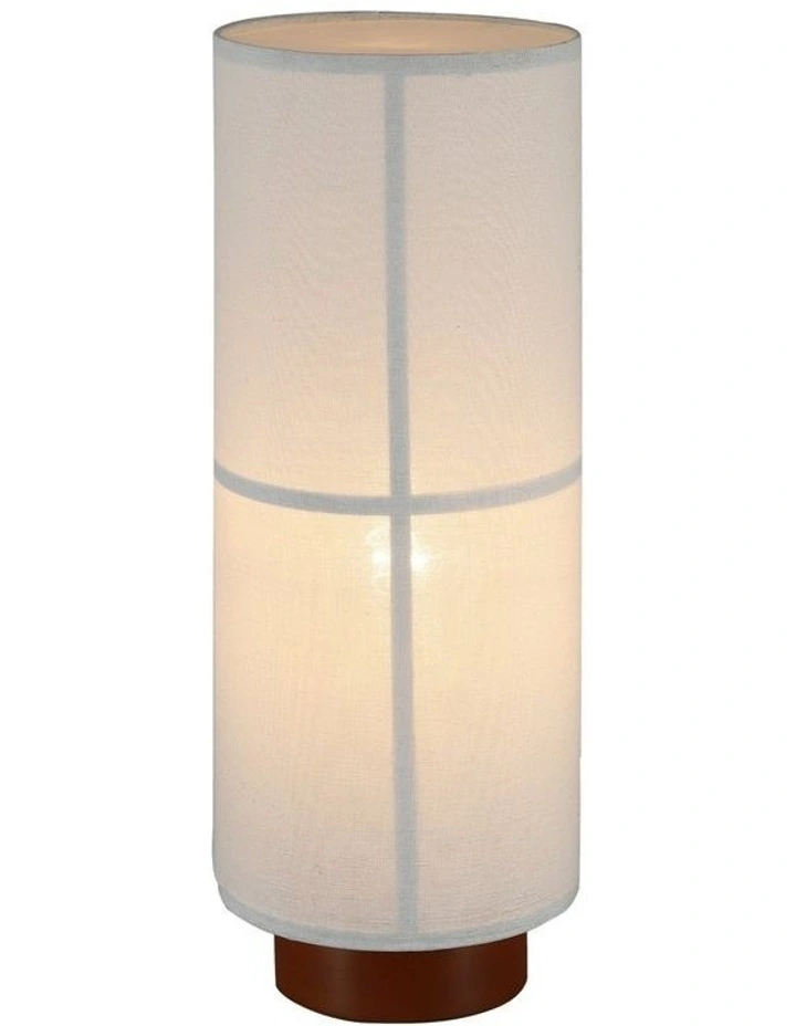 Ailsa Linen Table Lamp White