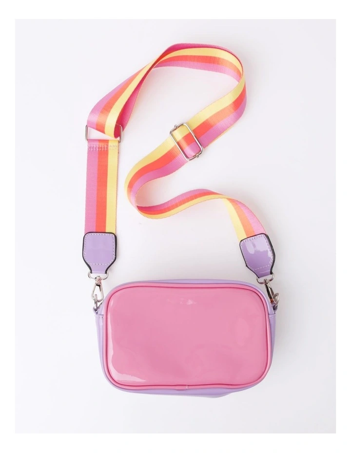 PU Crossbody Bag In Rainbow