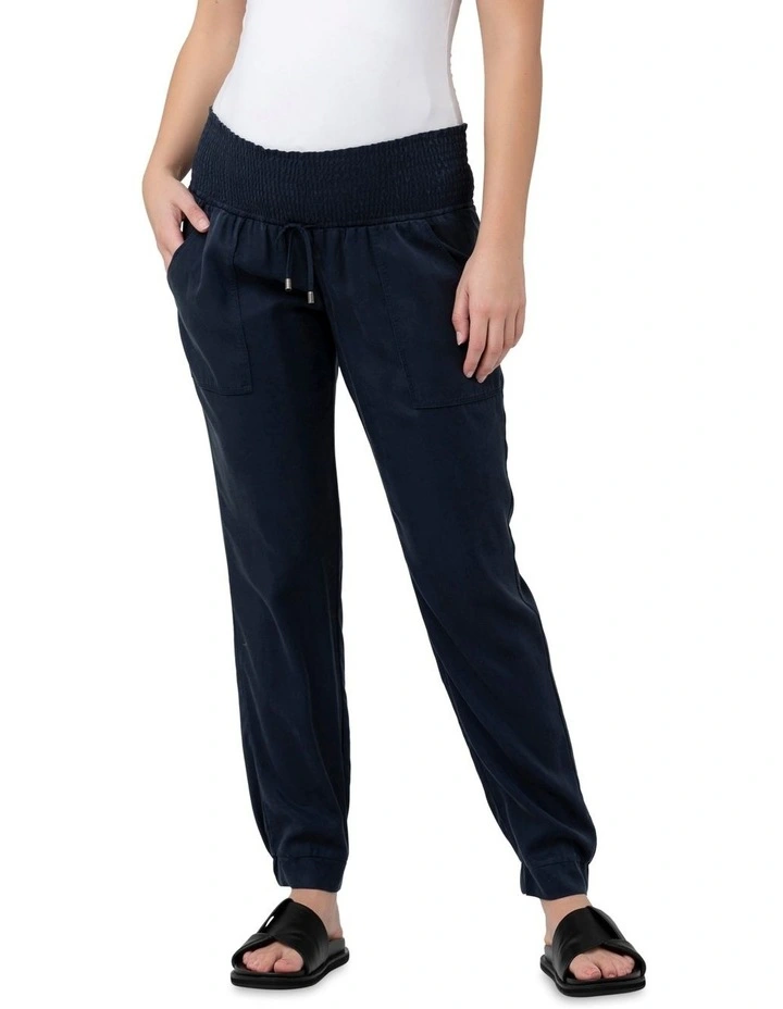 Tencel Off Duty Pant in Blue