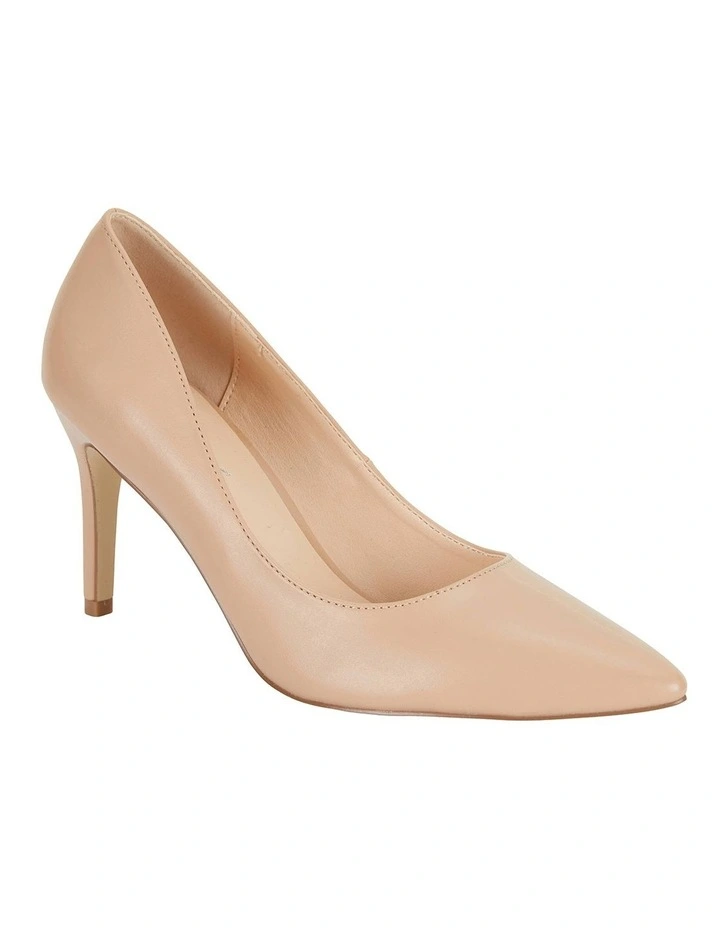 Wild Nude Smooth Heeled Shoes