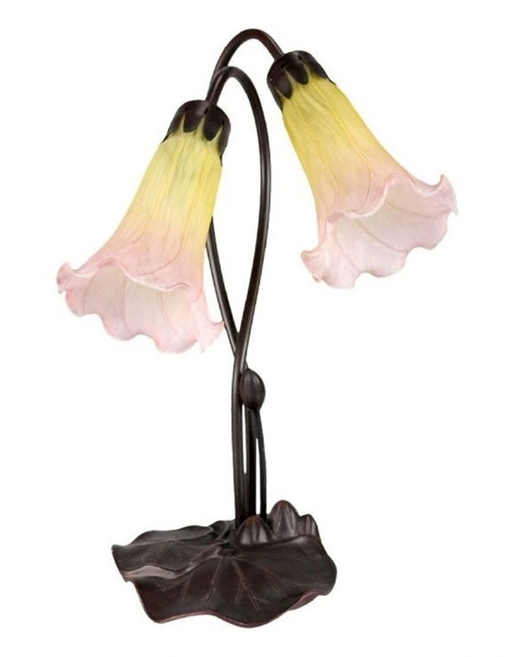 Twin Lily Lamp Sunshine Blush