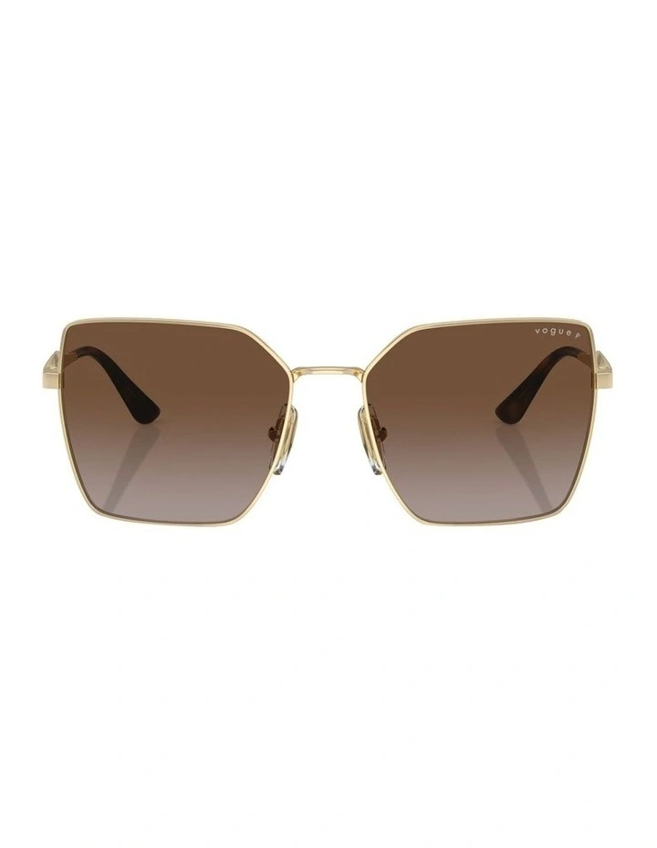 Polarised VO4284S Sunglasses in Gold