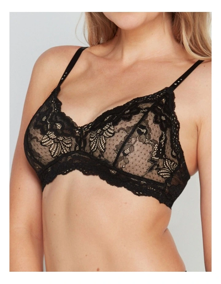 My Fit Lace Soft Cup Bra in Black