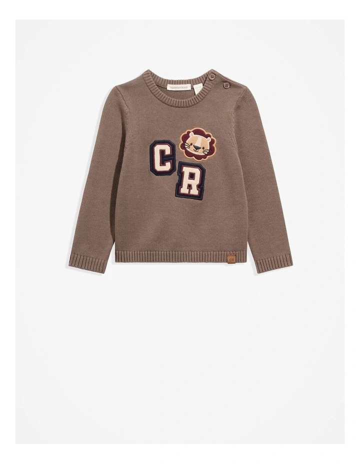 Organically Grown Cotton Mascot Knit in Chocolate