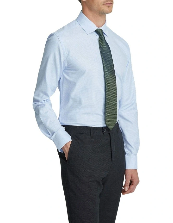 Beckton Slim Fit Dobby Shirt in Sky