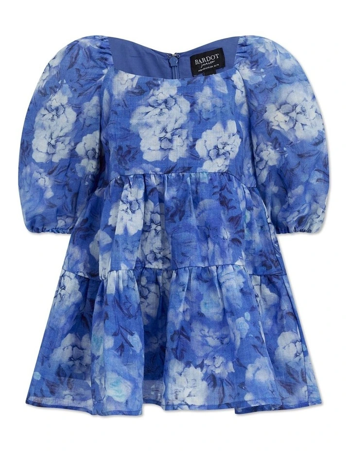 Airlea Floral Dress in Bold Blue Floral