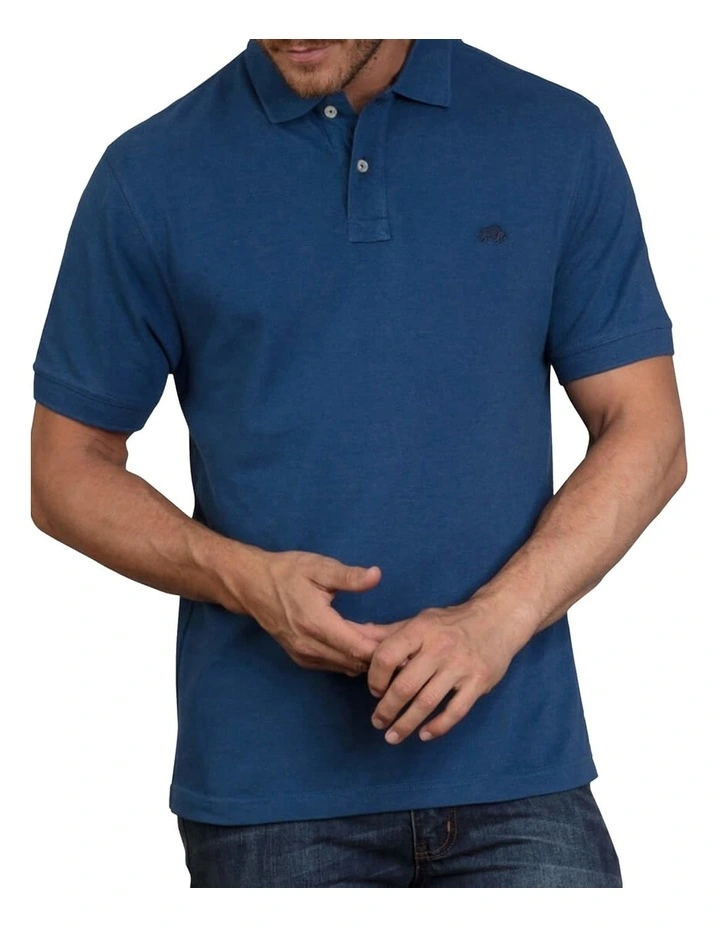 Organic Cotton Regular Fit Signature Polo Blue