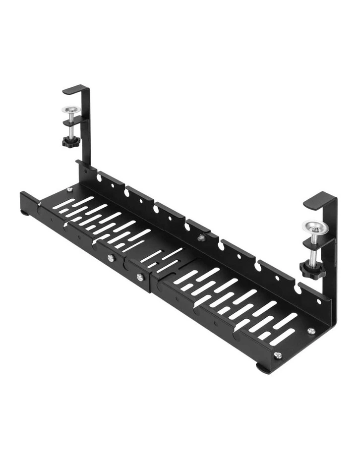Retractable Cable Management Tray in Black