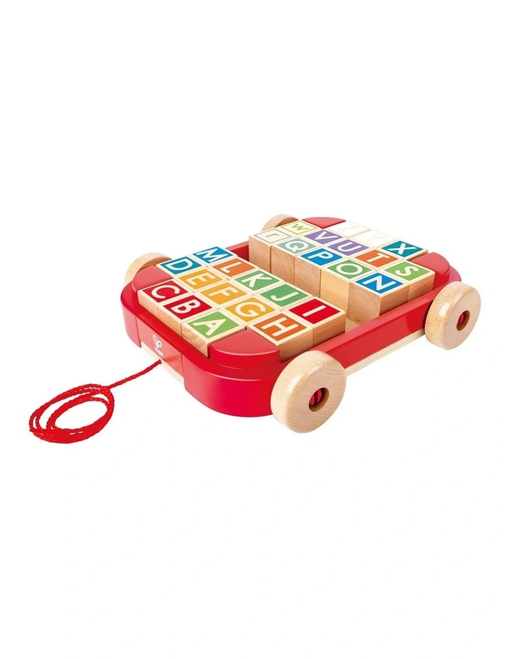 Pull-Along Cart with Stacking Blocks