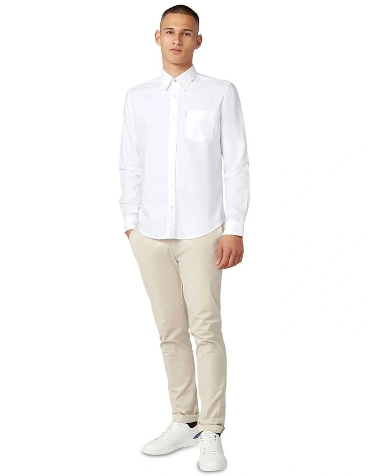 Classic Oxford Long Sleeve Shirt in White