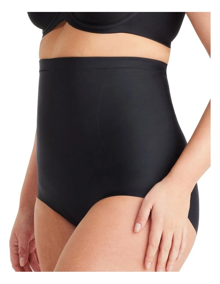 NO VPL High Waisted Brief in Black