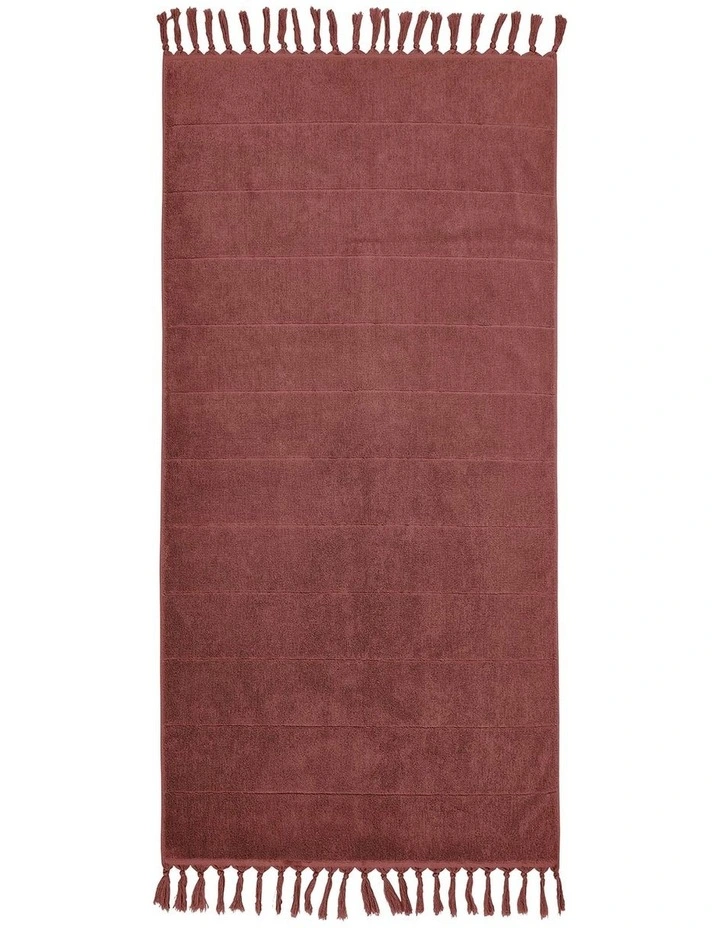 Paros Bath Towel Range in Mahogany