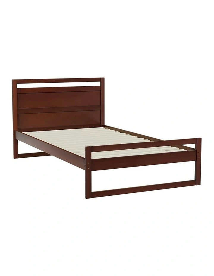 Witton Wooden Bed Frame King Single Size in Walnut