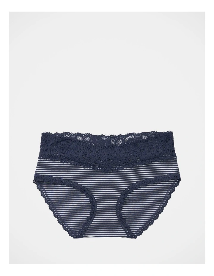 Cotton Eyelash Lace Boybrief Underwear in Fresh Bright