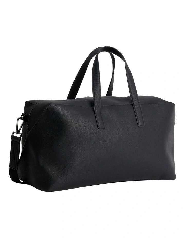 Diagonal Weekender Bag in Black