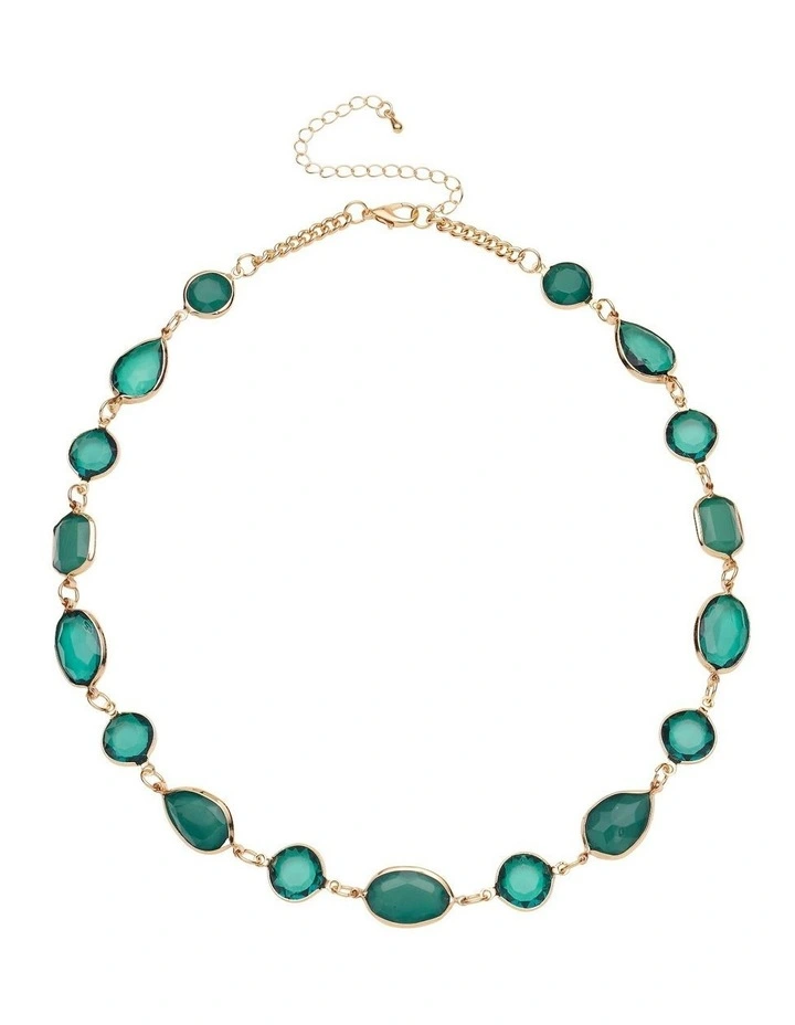 Ocean Jewel Necklace in Emerald