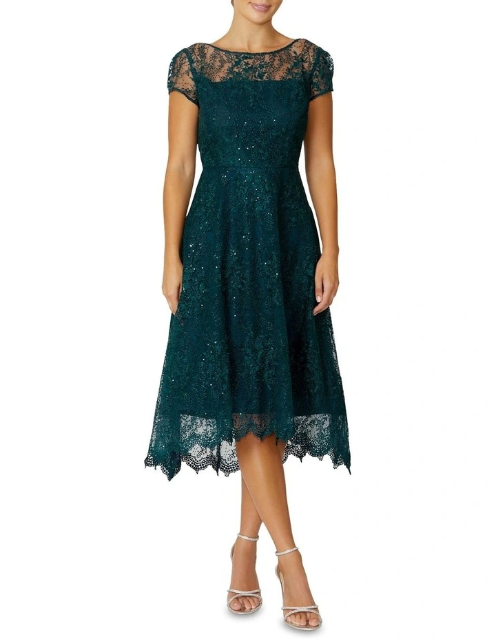 Stellar A-Line Dress in Teal