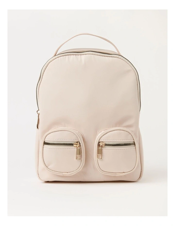 Nylon Backpack In Ivory