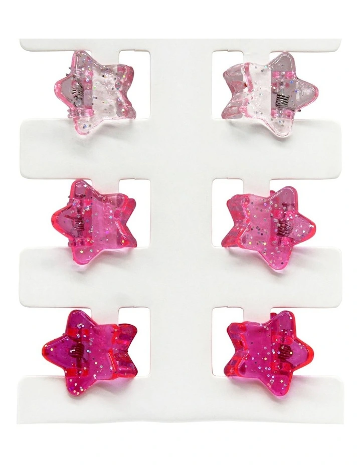 Star Mini Clip Set in Multi
