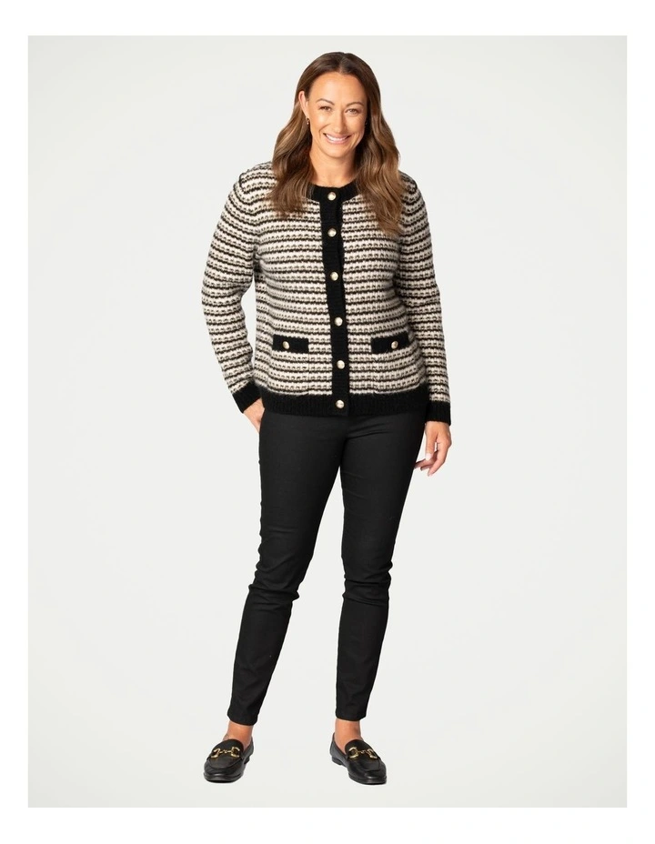 Aveline Boucle Cardigan in Multi