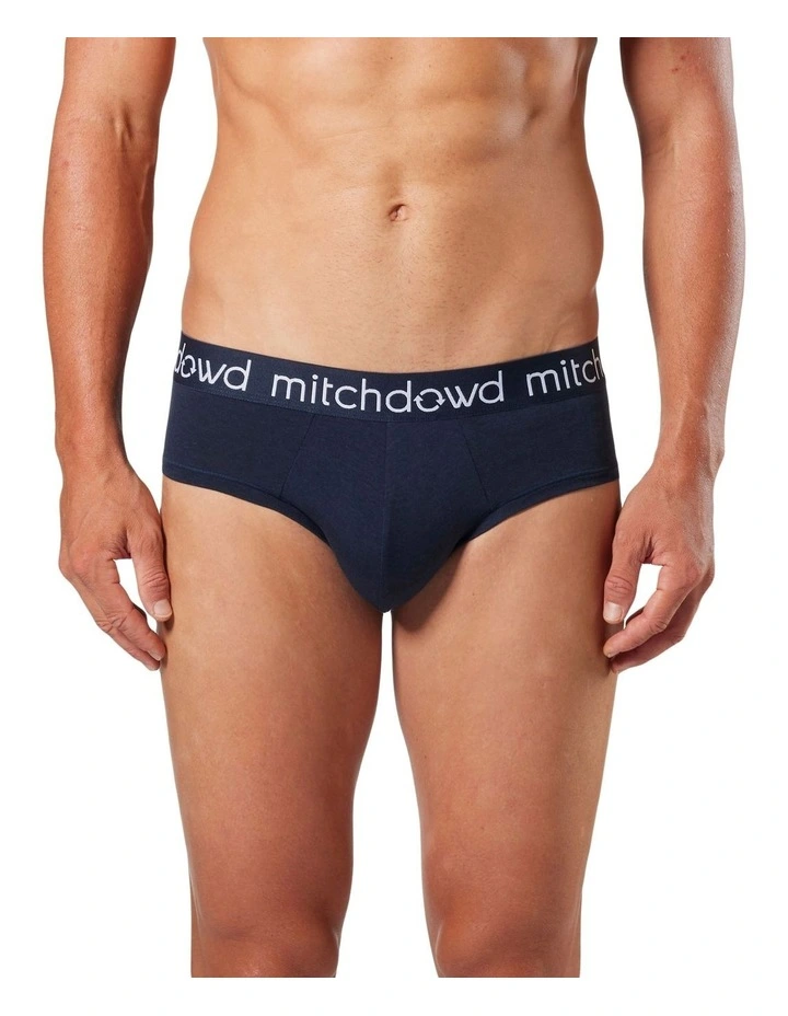 Bamboo Briefs 3 Pack in Navy