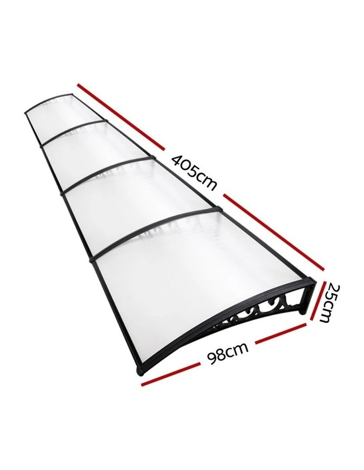 Window DIY Door Awning Door Canopy Patio UV Sun Shield 1mx4m
