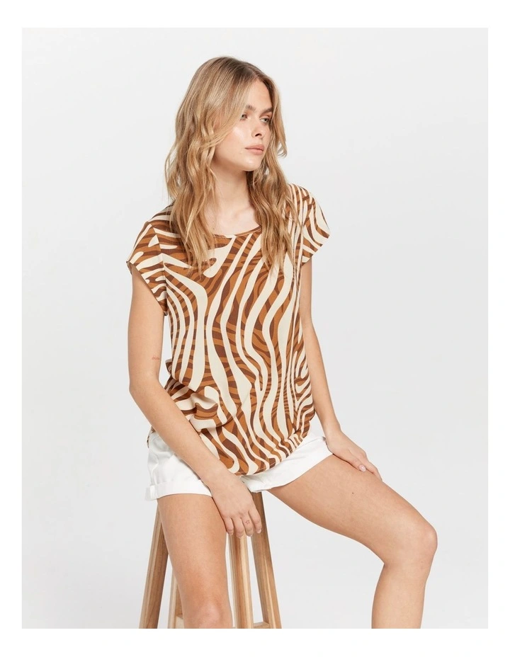 Vic Top in Brown