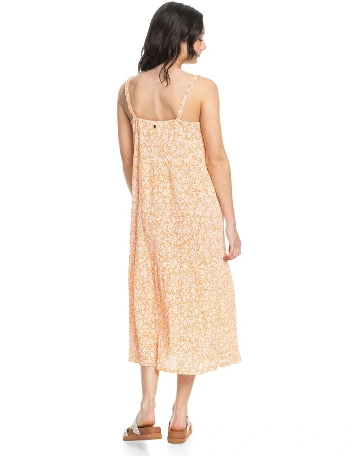 Waiting Line Again Strappy Dress in Tangerine