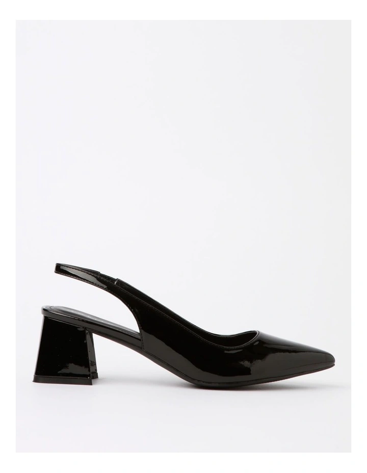 Abbey Heeled Shoes In Black Patent