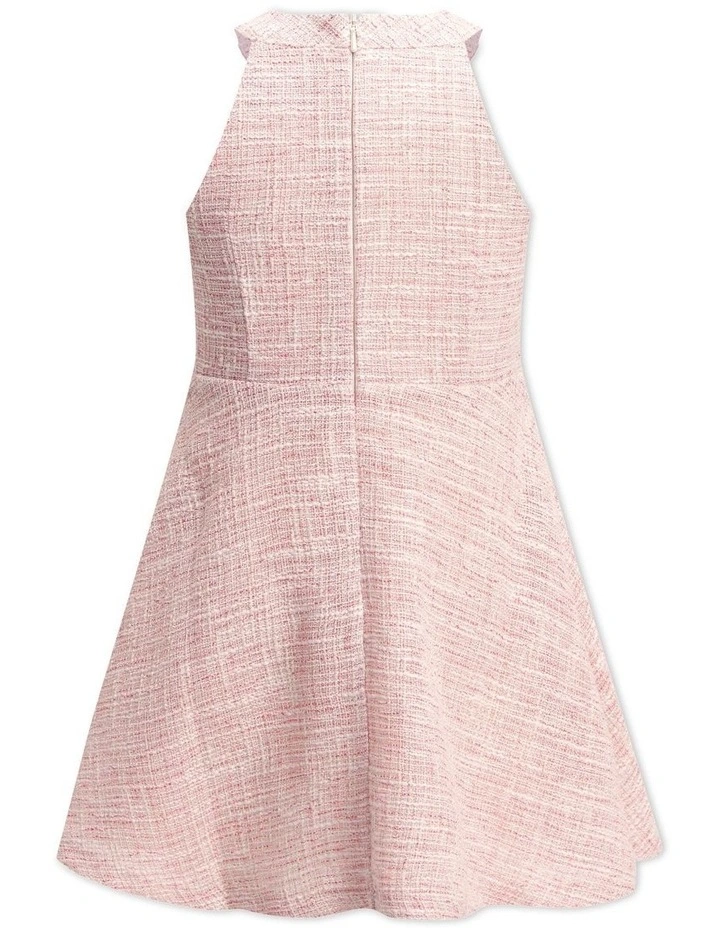 Roma Boucle Dress in Heavenly Pink