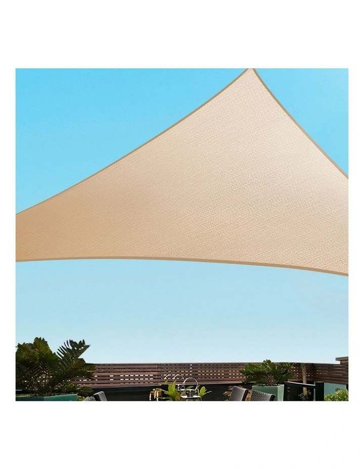 Rectangle Heavy Duty Shade Sail 5x5x5m in Beige