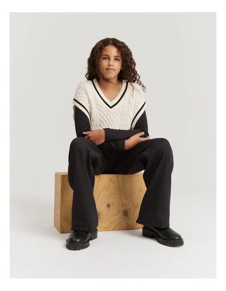 Teen Straight Cut Jean in Black