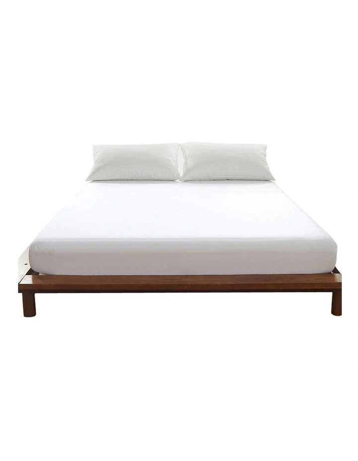 King Size Terry Cotton Fully Fitted Waterproof Mattress Protector in White