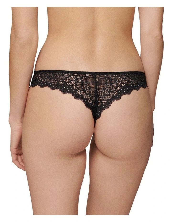 Caresse Tanga in Black