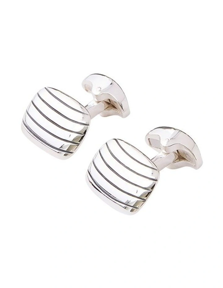 Tudor Cufflink in Sterling Silver